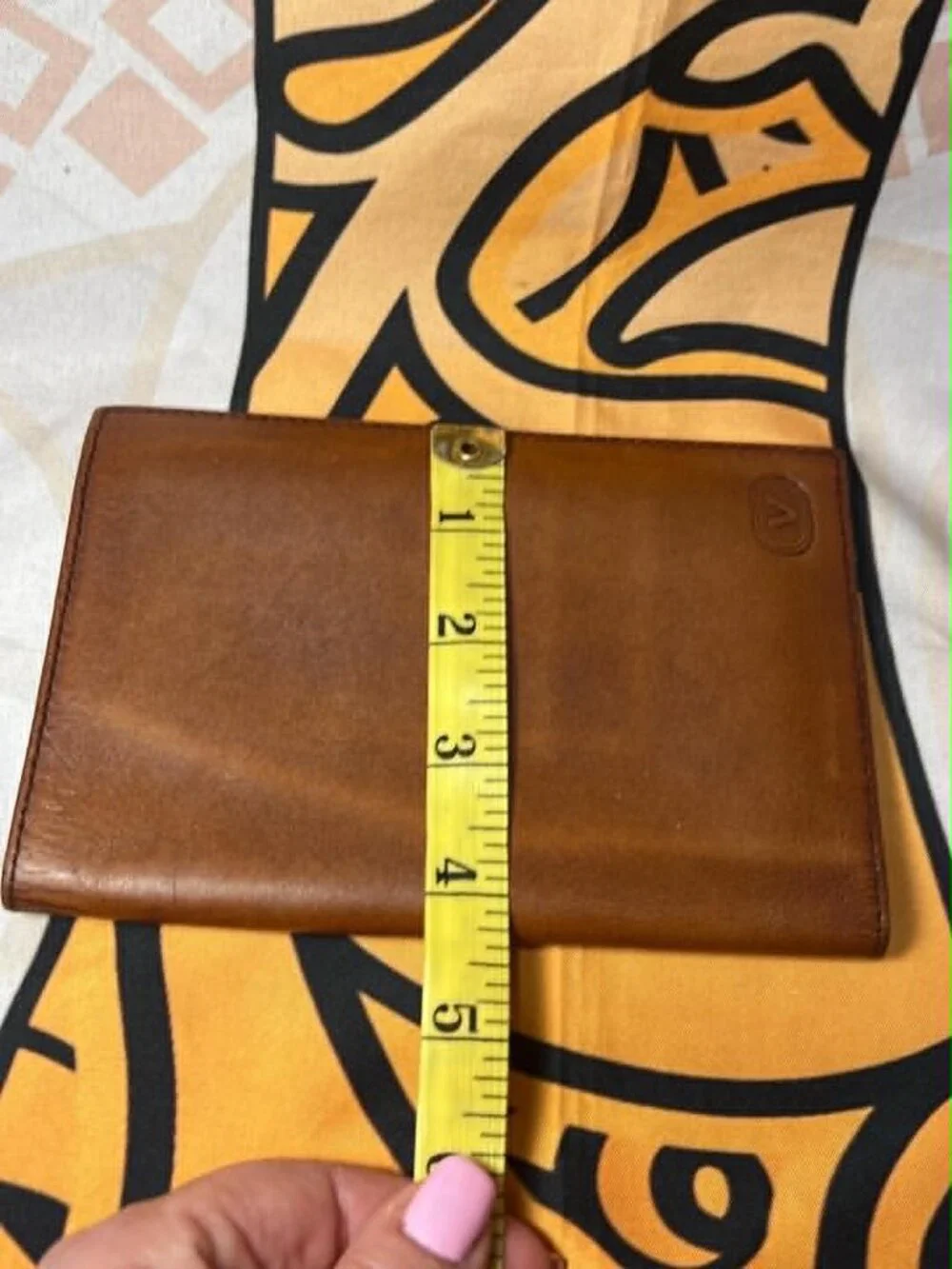 Gianni Valenti Brown Leather Wallet / Passport Holder